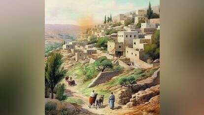 בית לחם. איור: בינה מלאכותית