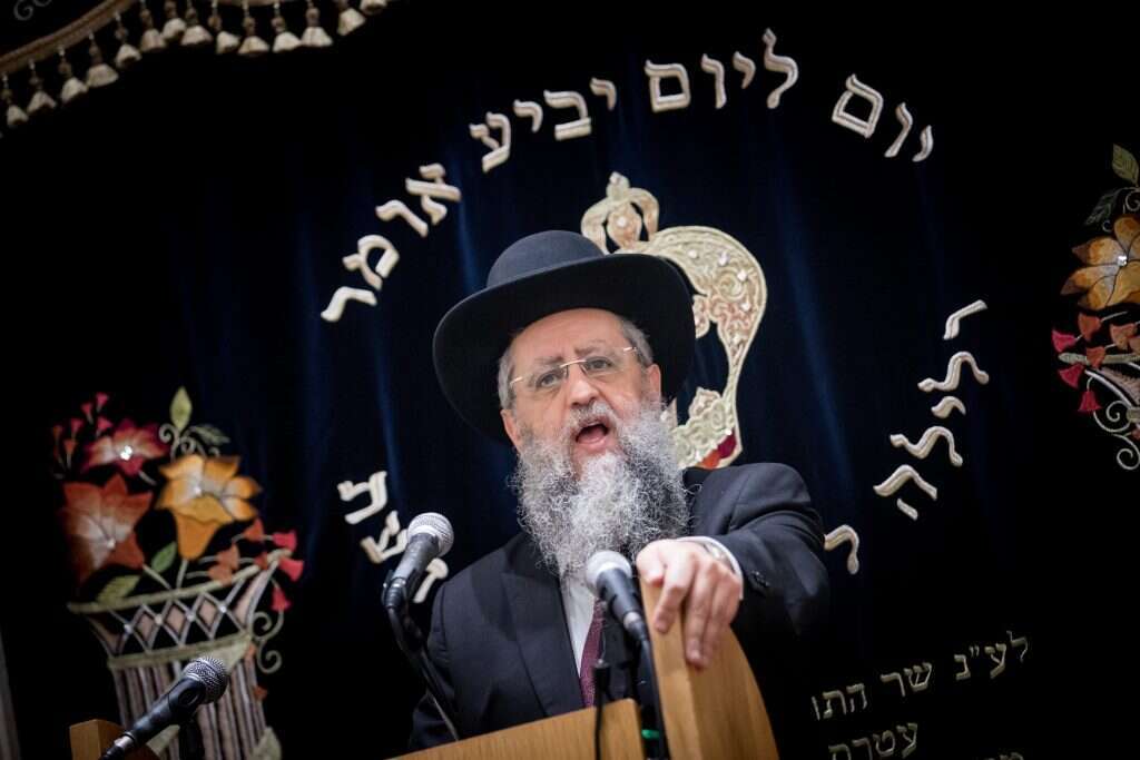 הרב דוד יוסף. | יונתן זנדל, פלאש 90