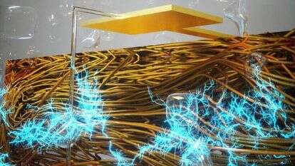 דימוי הפקת האנרגיה מהלחות שבאוויר. | אלה מארו, סטודיו דרק לאבלי