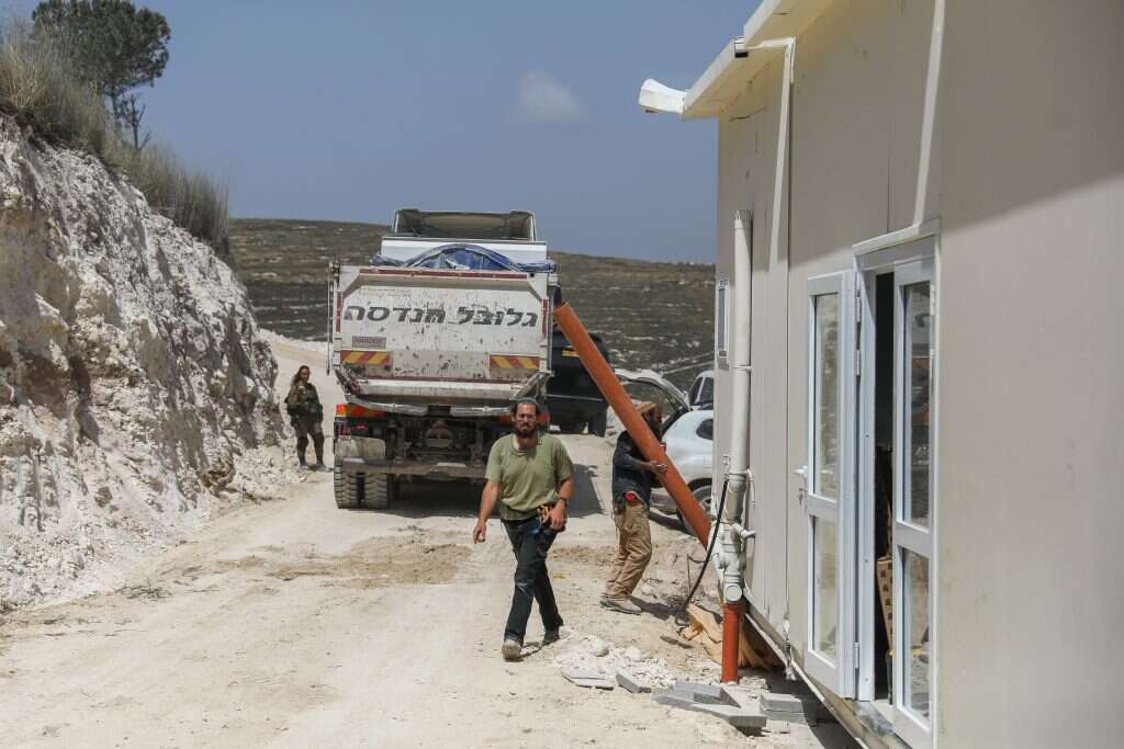 עבודות התשתית להקמת הישיבה בחומש. | נאסר אשתיה, פלאש 90 עבודות התשתית להקמת הישיבה בחומש. | נאסר אשתיה, פלאש 90
