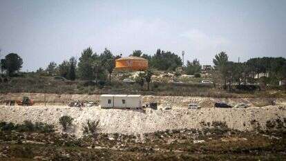 עבודות התשתית להקמת הישיבה בחומש, יוני 23'. | נאסר אשתיה, פלאש 90