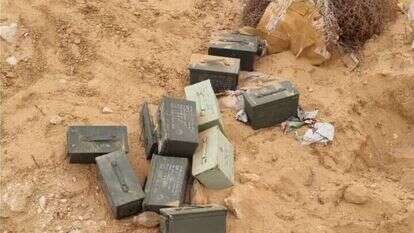 חלק מהתחמושת שנתפסה. | דוברות שב"כ