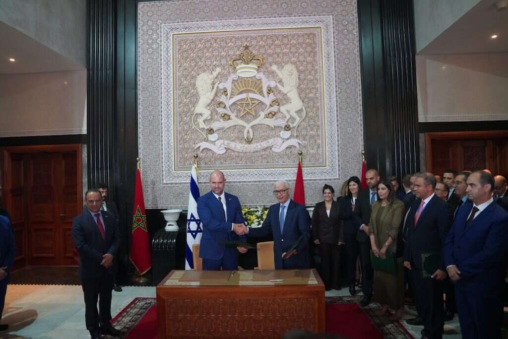 יו"ר הכנסת אמיר אוחנה בביקור בפרלמנט במרוקו. | Chambre des Représentants