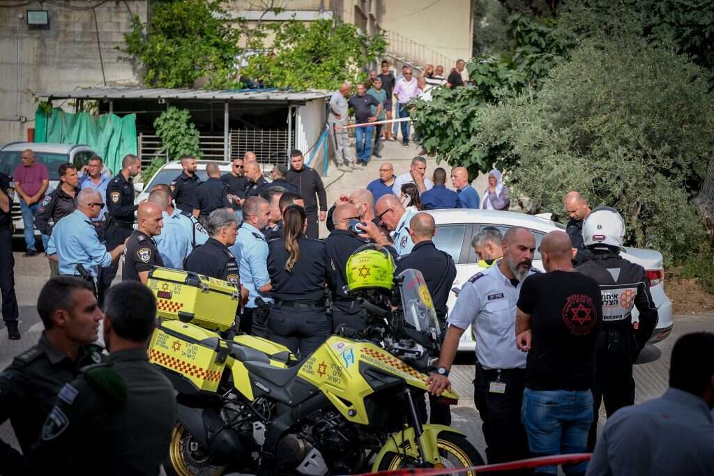 אילוסטרציה: כוחות משטרה והצלה בכפר יפיע. | פאדי אמון, פלאש 90