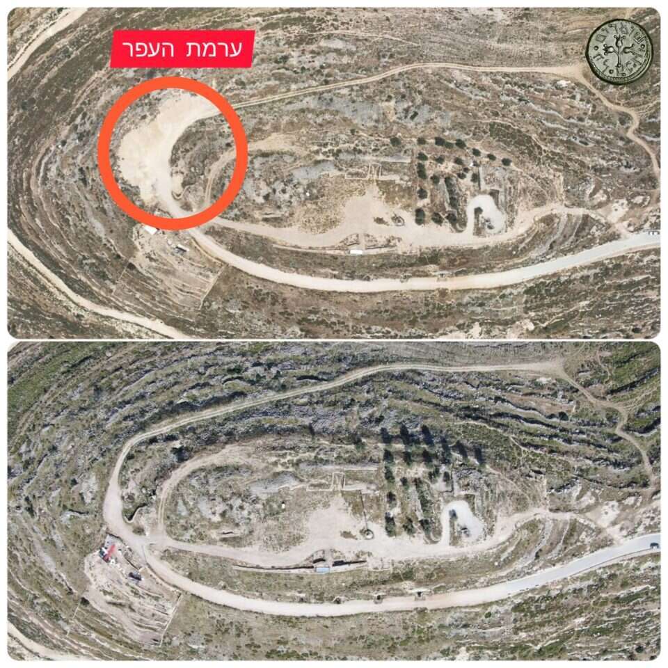 הרס האתר תל ארומה בשומרון. | שומרים על הנצח