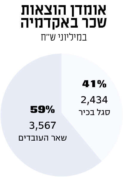 מקור: אגף השכר והסכמי עבודה, מאגר הסגל של ות"ת