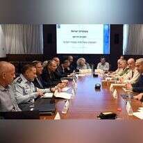 ראש הממשלה בנימין נתניהו בדיון חירום לבחינת רתימת השב"כ למלחמה במשפחות הפשע. | : חיים צח/ לע"מ