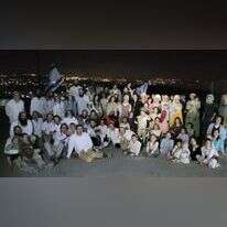 מתיישבי אביתר אחרי שבת ביישוב. | נחלה