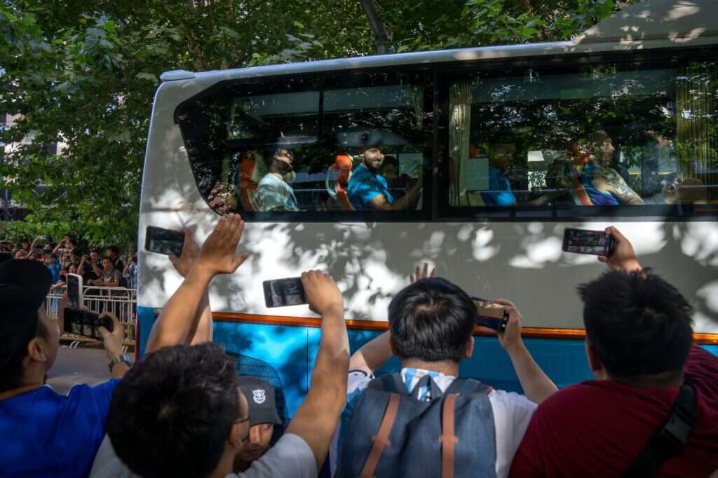 מסי בסין. | AP Photo/ Schiefelbein