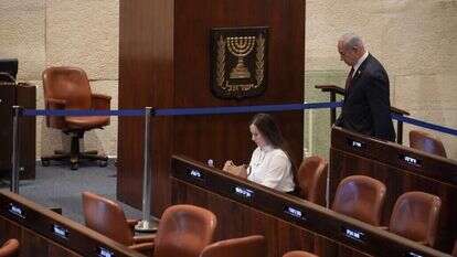 נתניהו וטלי גוטליב בכנסת, בזמן ההצבעה על בחירת נציגי הכנסת לוועדה לבחירת שופטים. | דני שם טוב, דוברות הכנסת