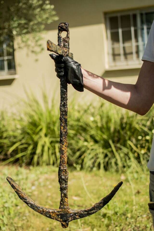 העוגן שהוחזר. | רשות העתיקות