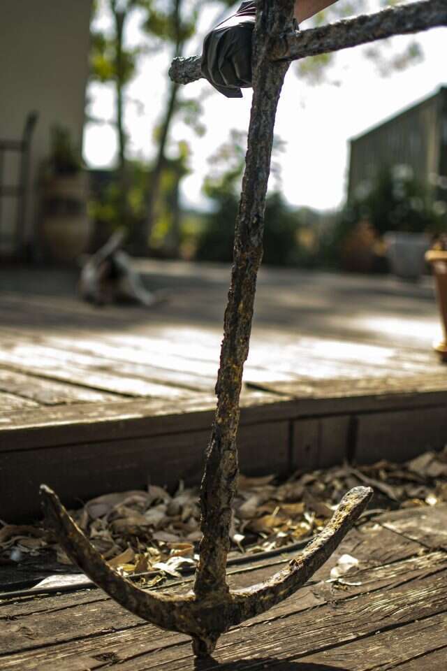 העוגן שהוחזר. | רשות העתיקות