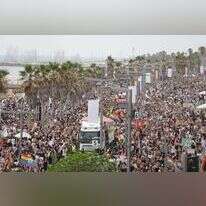 מצעד הגאווה בתל-אביב. | EPA