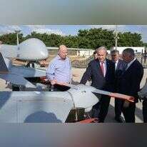 נתניהו בתערוכת האמצעים של התעשייה האווירית, היום. | עמוס בן גרשום, לע"מ
