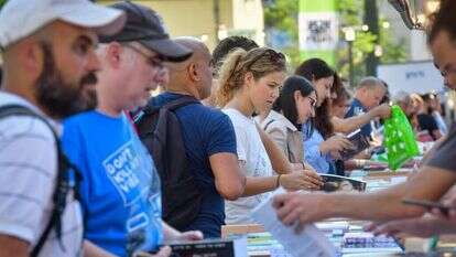 שבוע הספר בתל אביב, בשנה שעברה. | אבשלום ששוני/פלאש90 שבוע הספר בתל אביב, בשנה שעברה. | אבשלום ששוני/פלאש90