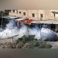 פיצוץ המטען בג'נין. | Jaafar Ashtiyeh, AFP