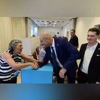 יו"ר הכנסת מצביע בקלפי בת"א בבחירות ללשכת עורכי הדין. | תומר נאומברג, פלאש 90