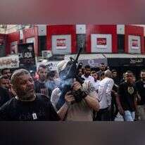 הלוויית אחד המחבלים מג'נין. | איי.אף.פי