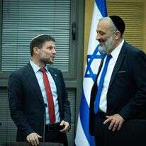 דרעי וסמוטריץ' בכנסת. | יונתן זינדל, פלאש 90