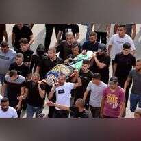 הלוויית אחד המחבלים שחוסלו בג'נין. | איי.אף.פי