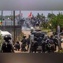 מפגינים דרוזים מתעמתים עם המשטרה בגולן. | אייל מרגולין, פלאש 90