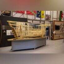 כך היא הייתה עשויה להיראות. דגם מוקטן של שלד הספינה בניופורט שבוויילס. | סיימון בריי, הוושינגטון פוסט