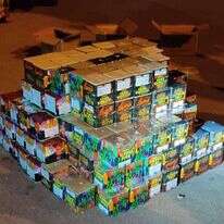 חלק מהכוורות שנתפסו. | דוברות המשטרה