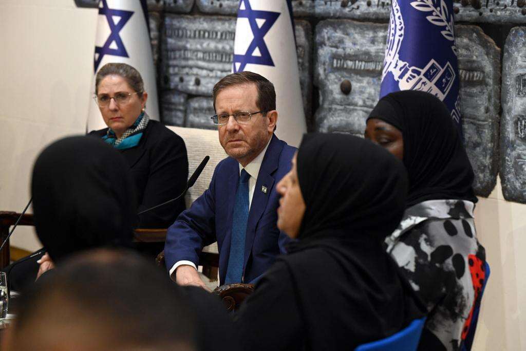 הרצוג במפגש. | חיים צח/ לע"מ