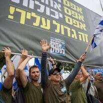 מחאת חברי ארגון "אחים לנשק". | יונתן זינדל, פלאש 90