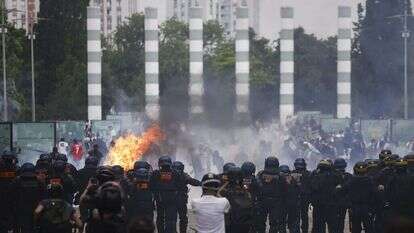 המהומות בפריז, צרפת. | EPA