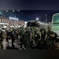 חיילי כוח וגנר בעיר רוסטוב, בשבוע שעבר. | אי.פי.איי