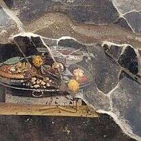 הפרסקו עם תמונת הפיצה. | איי.אף.פי