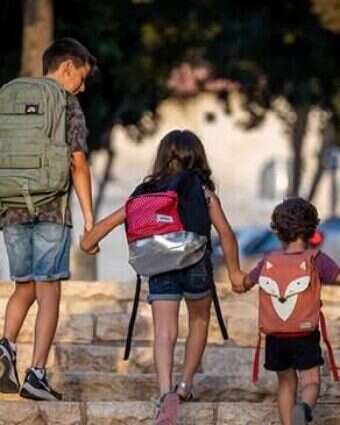 ילדים בדרך לבית הספר. אילוסטרציה. | יונתן זינדל פלאש 90