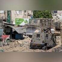 רכב צבאי בג'נין במבצע "בית וגן". | פלאש 90