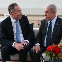 נתניהו והשגריר לשעבר טום ניידס. | חיים צח, לע"מ