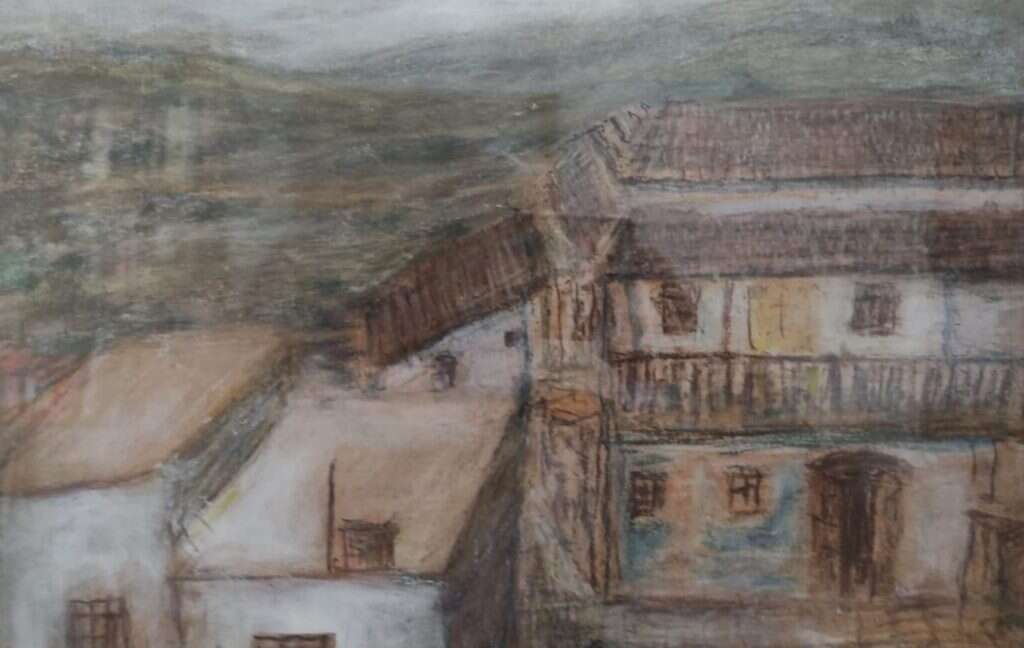 בתים בירושלים. איור: ר' אברהם יעקב שפירא