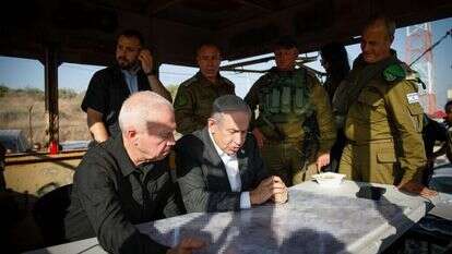 גלנט ונתניהו סמוך לג'נין, אתמול, | שיר טורם פלאש 90