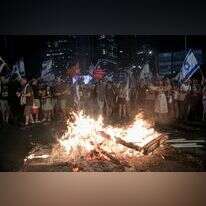 מפגינים חוסמים את נתיבי איילון בהפגנה אמש. | מרים אלסטר פלאש 90