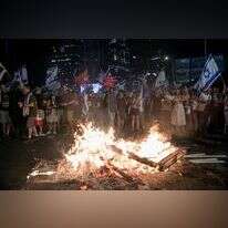 מתפרעים באיילון, אחרי מסיבת העיתונאים של עמי אשד. | מרים אלסטר, פלאש 90