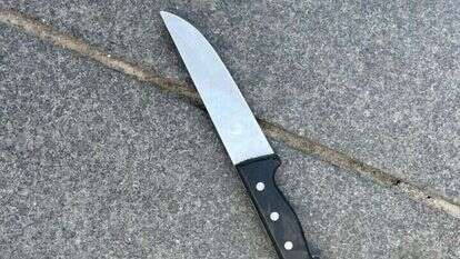 סכין ששימשה בפיגוע דקירה, ארכיון. | דוברות משטרת ישראל