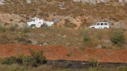 כוחות יוניפיל בסמוך לגבול. | AFP