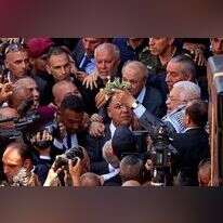 אבו מאזן מבקר בג'נין, יולי 23'. | AFP