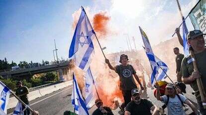 חסימת כביש מס' 1, ארכיון. | חיים גולדברג פלאש 90