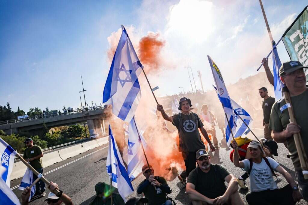 חסימת כביש מס' 1, ארכיון. | חיים גולדברג פלאש 90