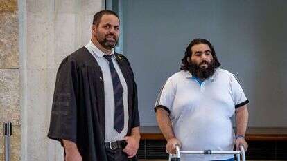 מור ג'אנאשווילי ועו"ד חיים בלייכר. | יונתן זינדל פלאש 90