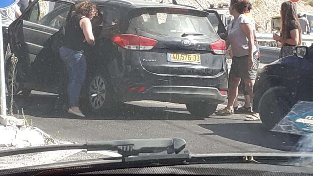 זירת הפיגוע בצומת תקוע. | אביגיל נתן/TPS