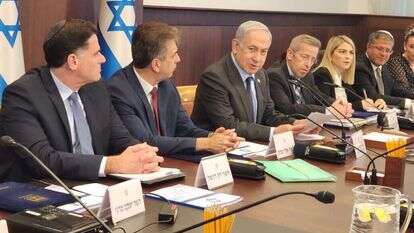 נתניהו בישיבת הממשלה, היום. | עטרה גרמן נתניהו בישיבת הממשלה, היום. | עטרה גרמן