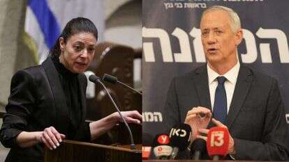 בני גנץ ומרב מיכאלי. | אלעד מלכה ונועם מושקוביץ'/דוברות הכנסת בני גנץ ומרב מיכאלי. | אלעד מלכה ונועם מושקוביץ'/דוברות הכנסת