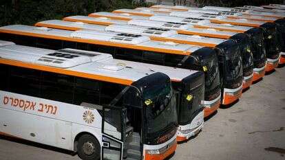 אוטובוסים. | דוד כהן פלאש 90