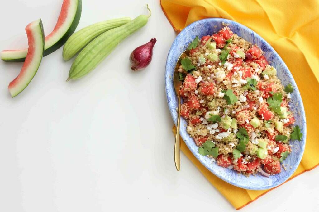 סלט קינואה ואבטיח. | אפרת ליכטנשטט